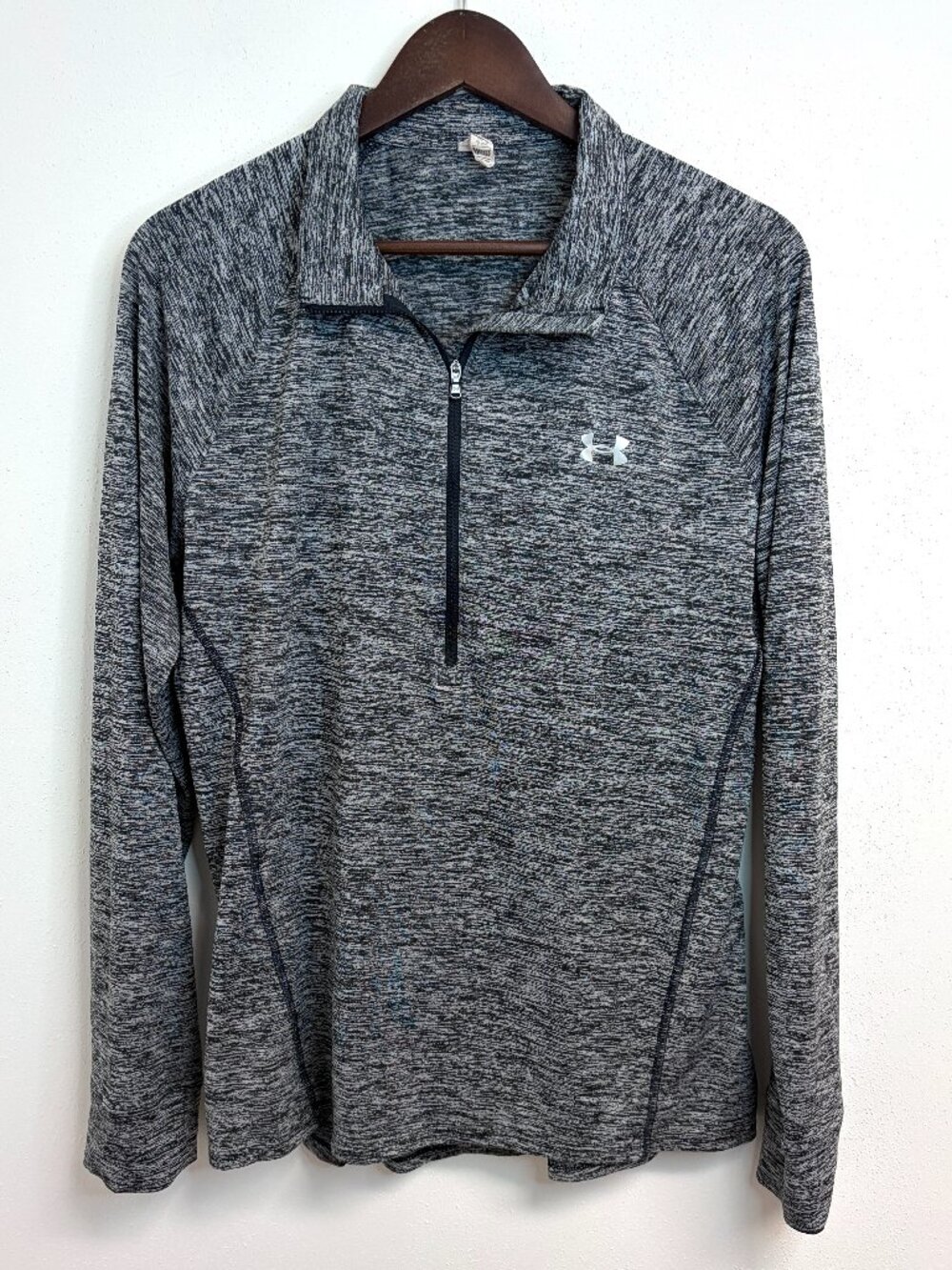 Under Armour Pullover Women’s Quarter Zip Lightweight Long Sleeve Shirt Gray XL